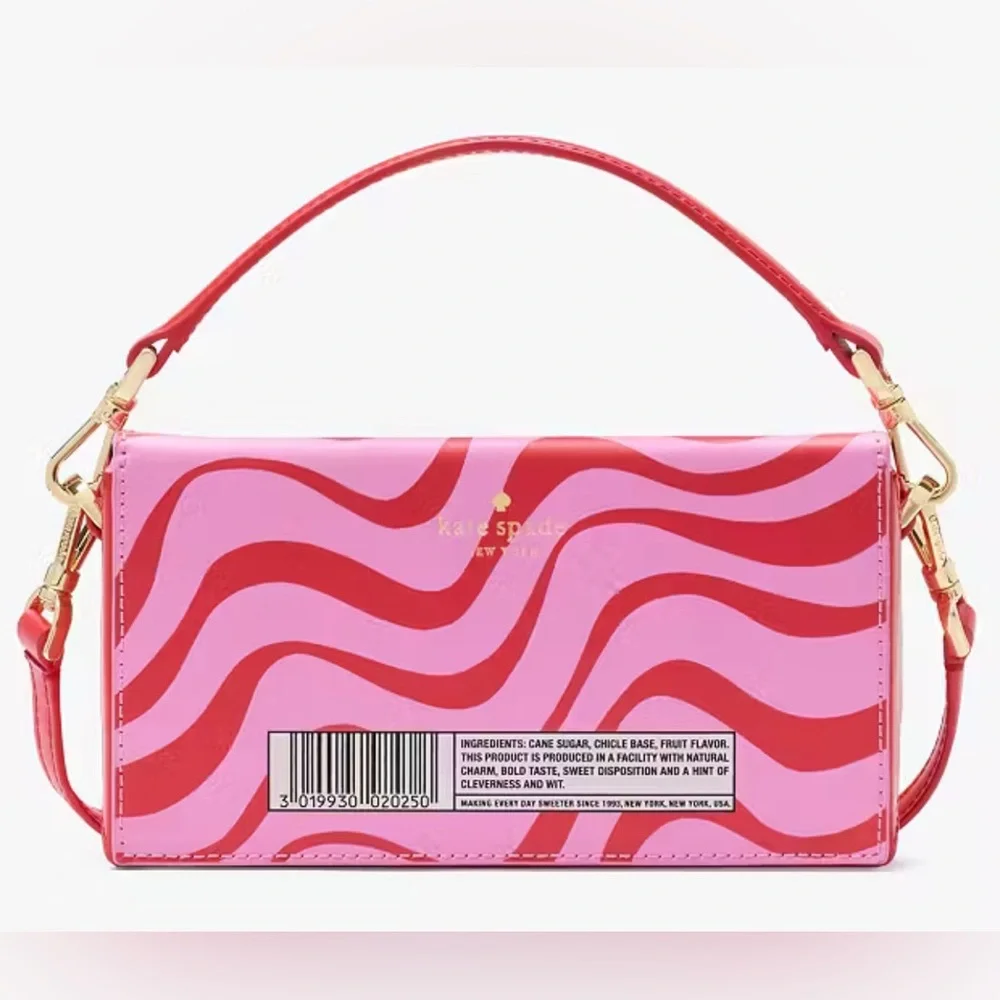KATE SPADE TREAT YOURSELF 3D BUBBLEGUM CONVERTIBLE CROSSBODY